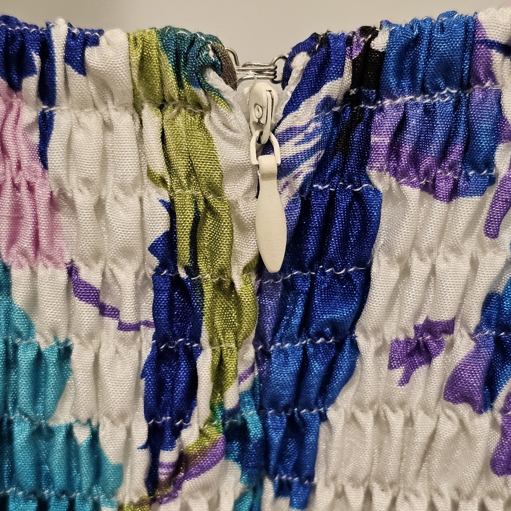 R&K Originals Adjustable Strap Multi-color Floral Print Dress, NWOT, Size 8 - Picture 6 of 9